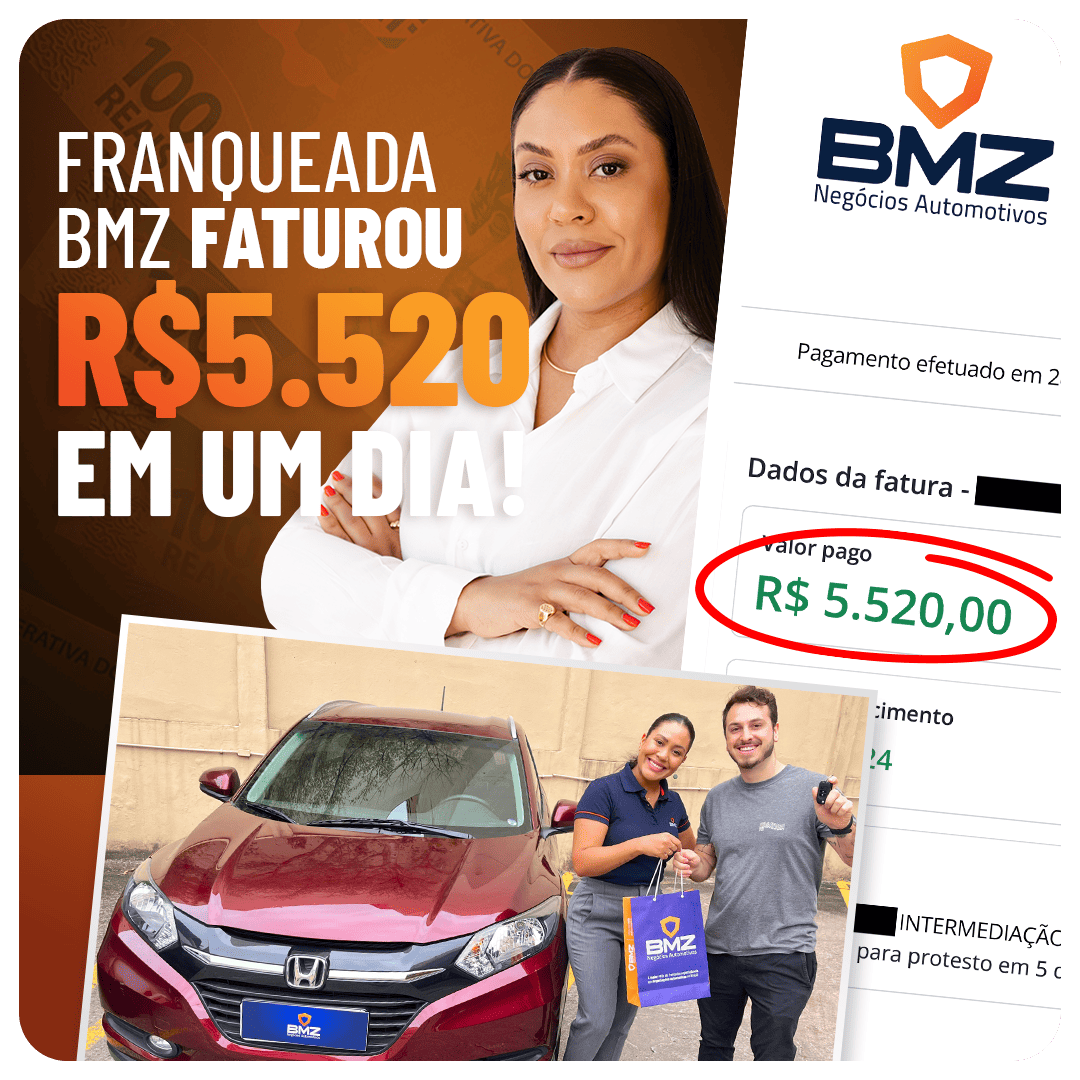 Franqueada BMZ faturou R$5.520 em um dia